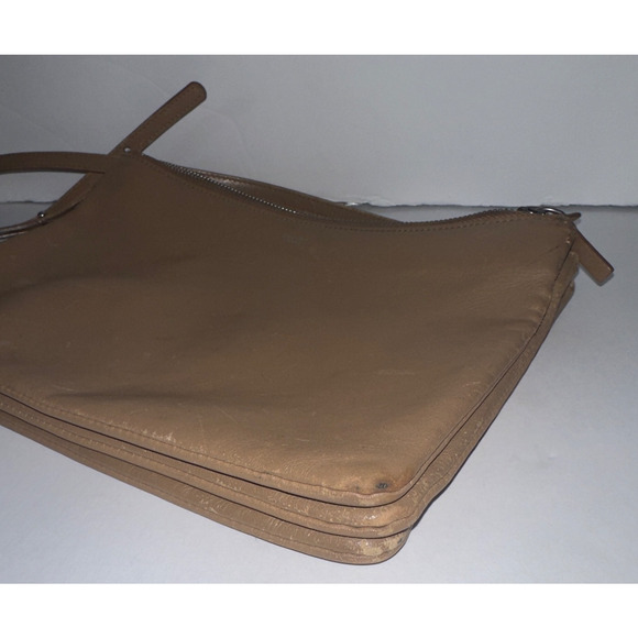 Authentic CELINE Calf Skin Trio Bag Shoulder Bag Crossbody Bag Beige - Small - Picture 6 of 16
